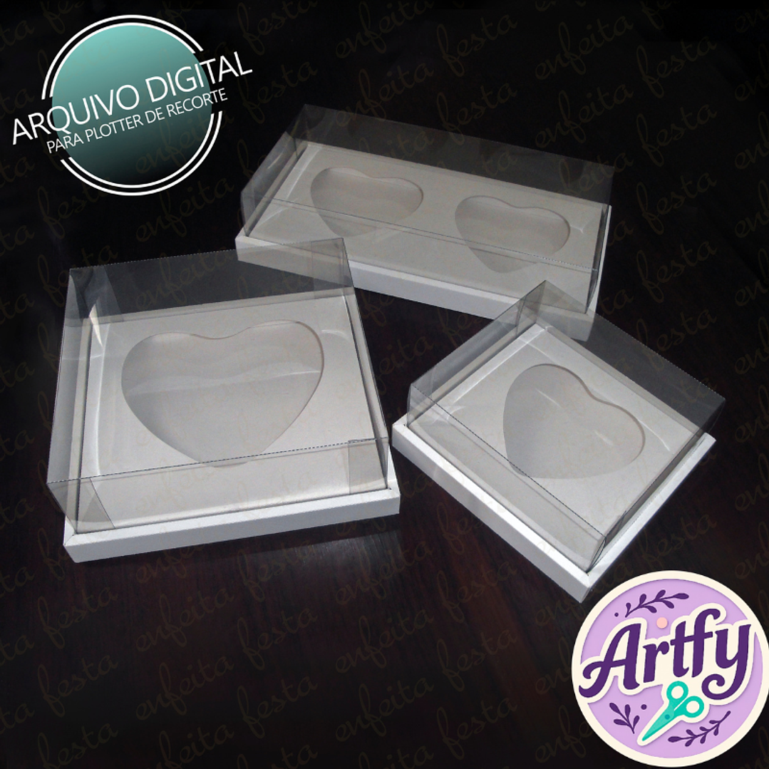 Kit 3 Caixa Borda Dupla 1