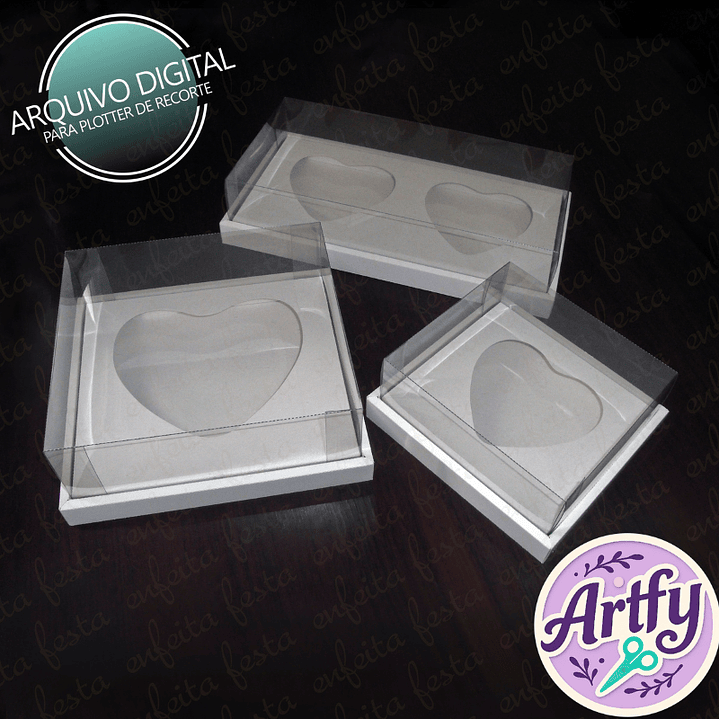 Kit 3 Caixa Borda Dupla 1