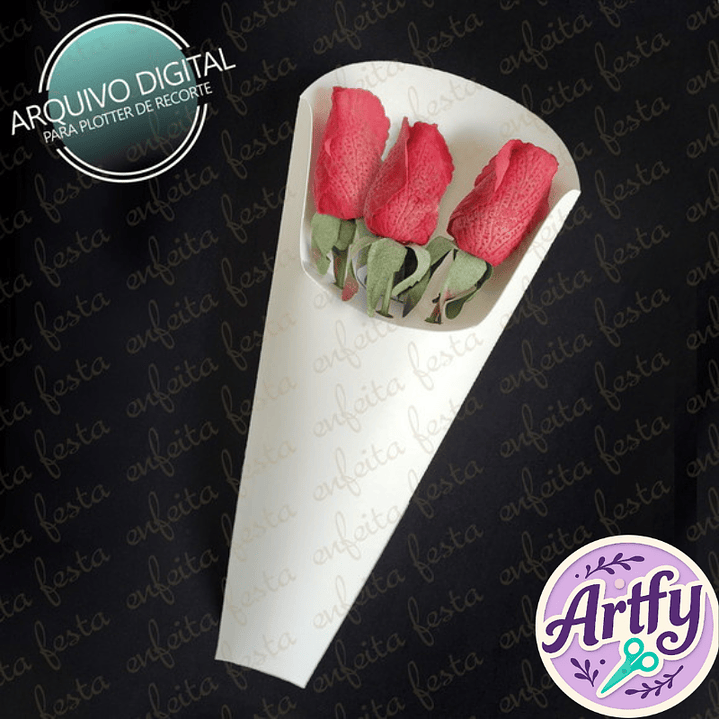 Envelope Almofada 3 Rosas 1