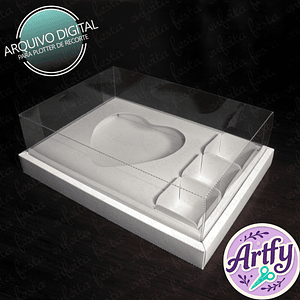 Caixa 1 Coração 3 Doces