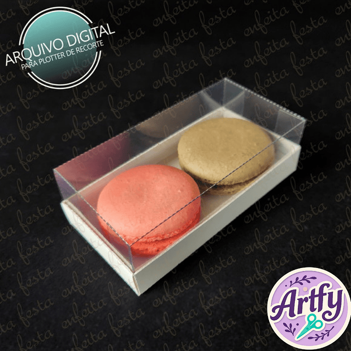 Caixa Acetato 2 Macarons Deitados 1