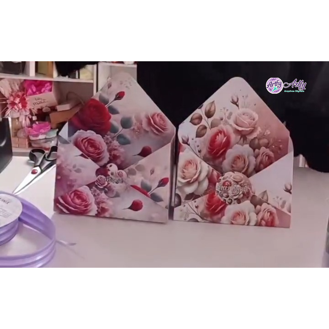 Caixinhas envelope Rosa 1