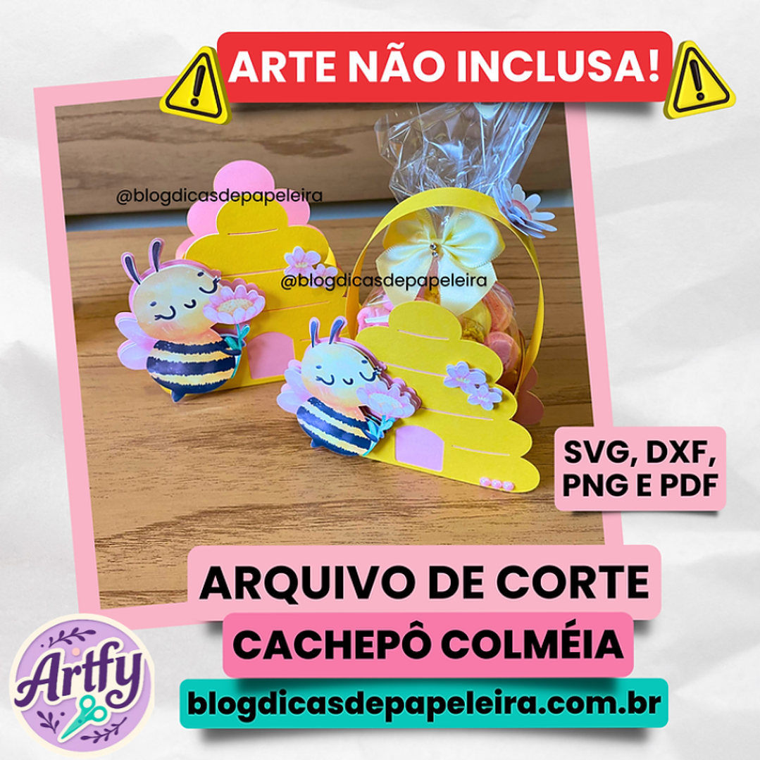 Cachepô Colmeia Abelhinha 1