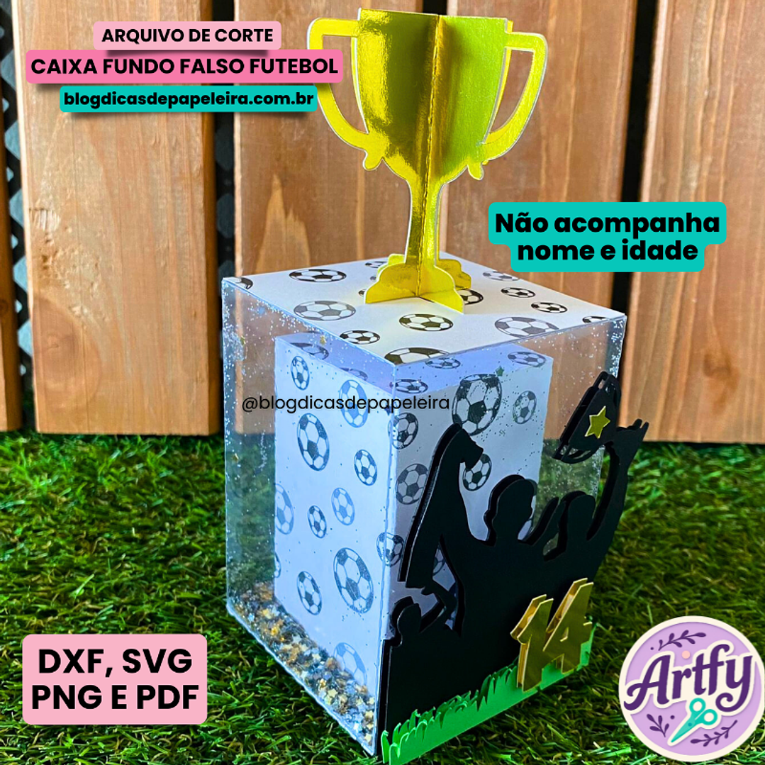 Caixa Fundo Falso Futebol 1