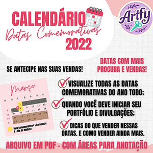 Calendário Datas Comemarativas