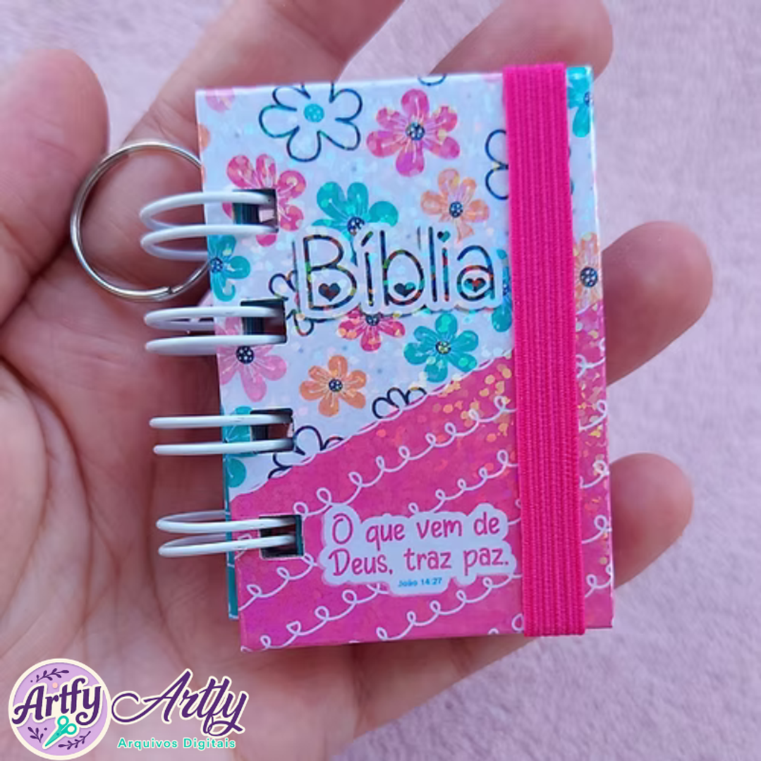 Mini Bíblia Chaveiro 1