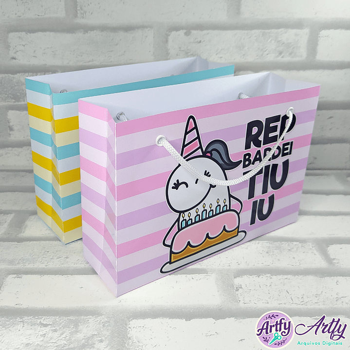 Sacola Paranbéns pra Você - Unicórnio 1