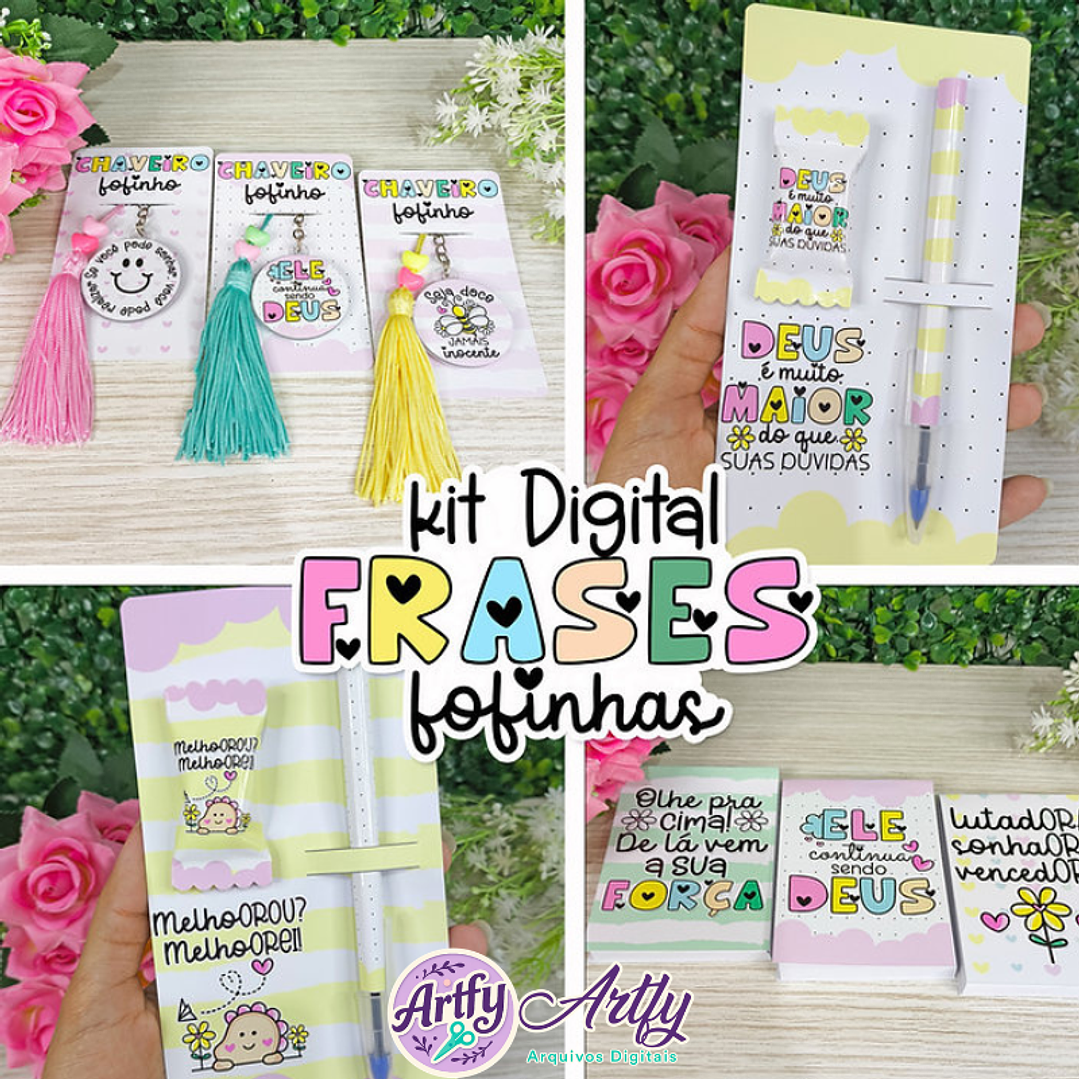 Kit Digital Frases Fofas 1