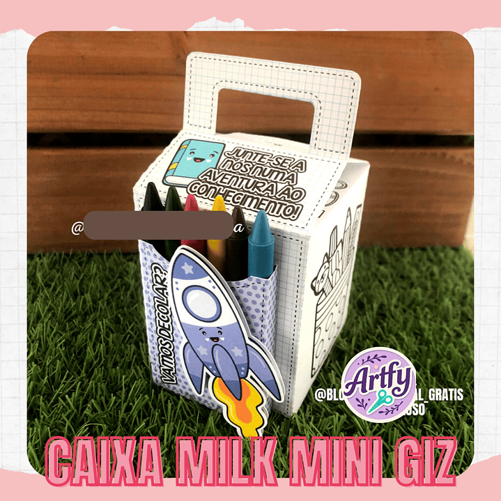 Caixa Milk Alça Mini Giz 2
