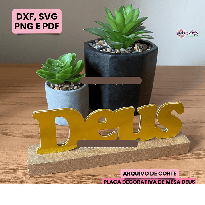 PLACA DECORATIVA DEUS 1