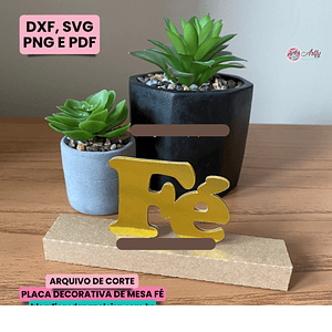 PLACA DECORATIVA FÉ