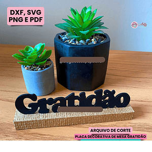 Placa Decorativa Gratidão