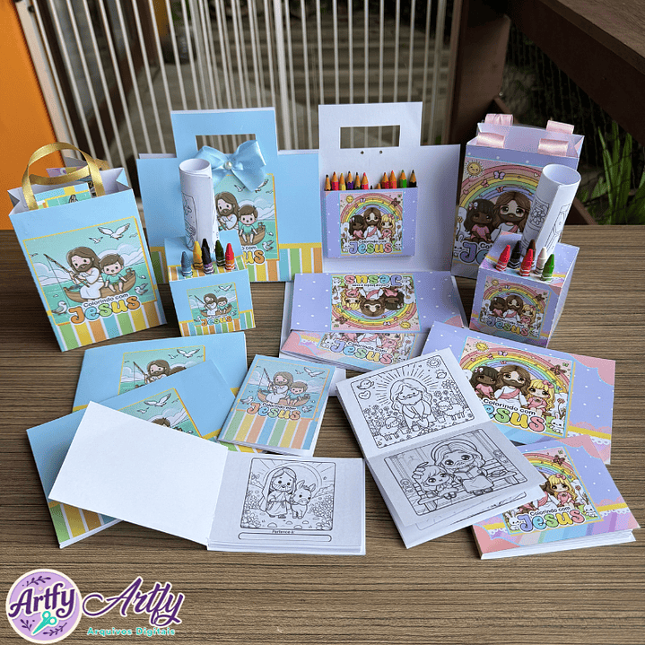 Kit Colorindo com Jesus 1