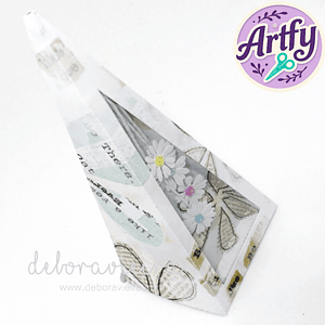 Caixa Pirâmide com Lacre e Visor