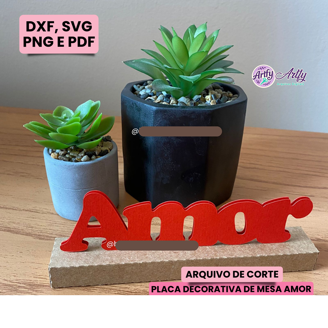 Placa Decorativa Amor 1