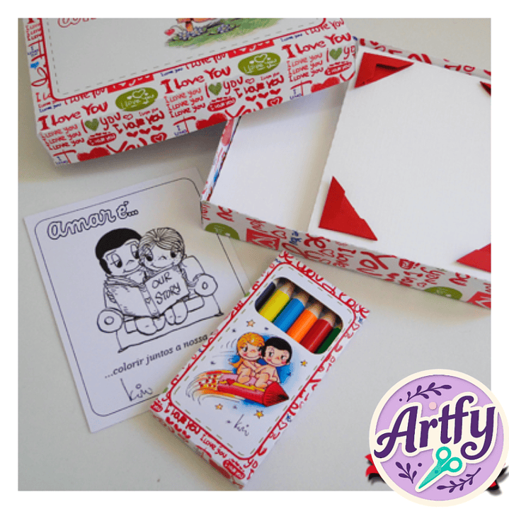 Caixa Card para Pintar 1