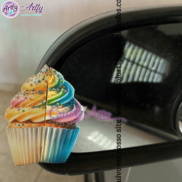 Card Carro Cupcake 1