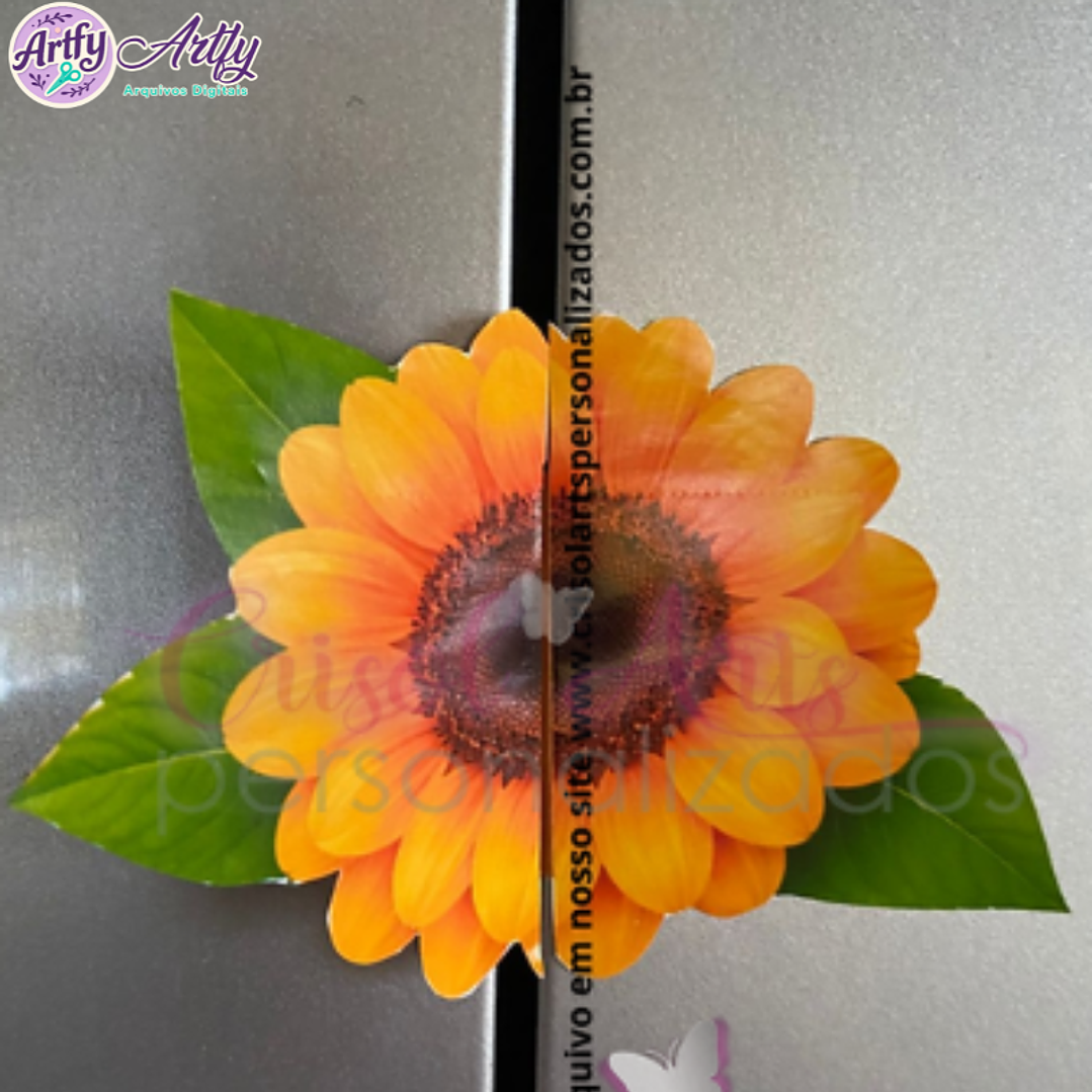 Card Carro Girassol 1