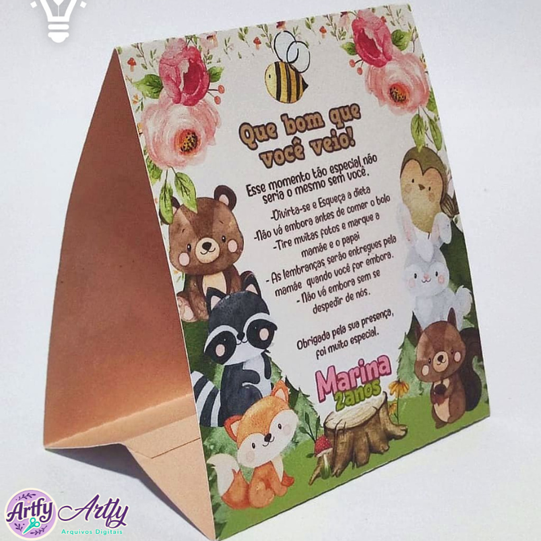 Placa de Mesa Bosque 1