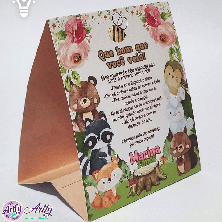 Placa de Mesa Bosque 1