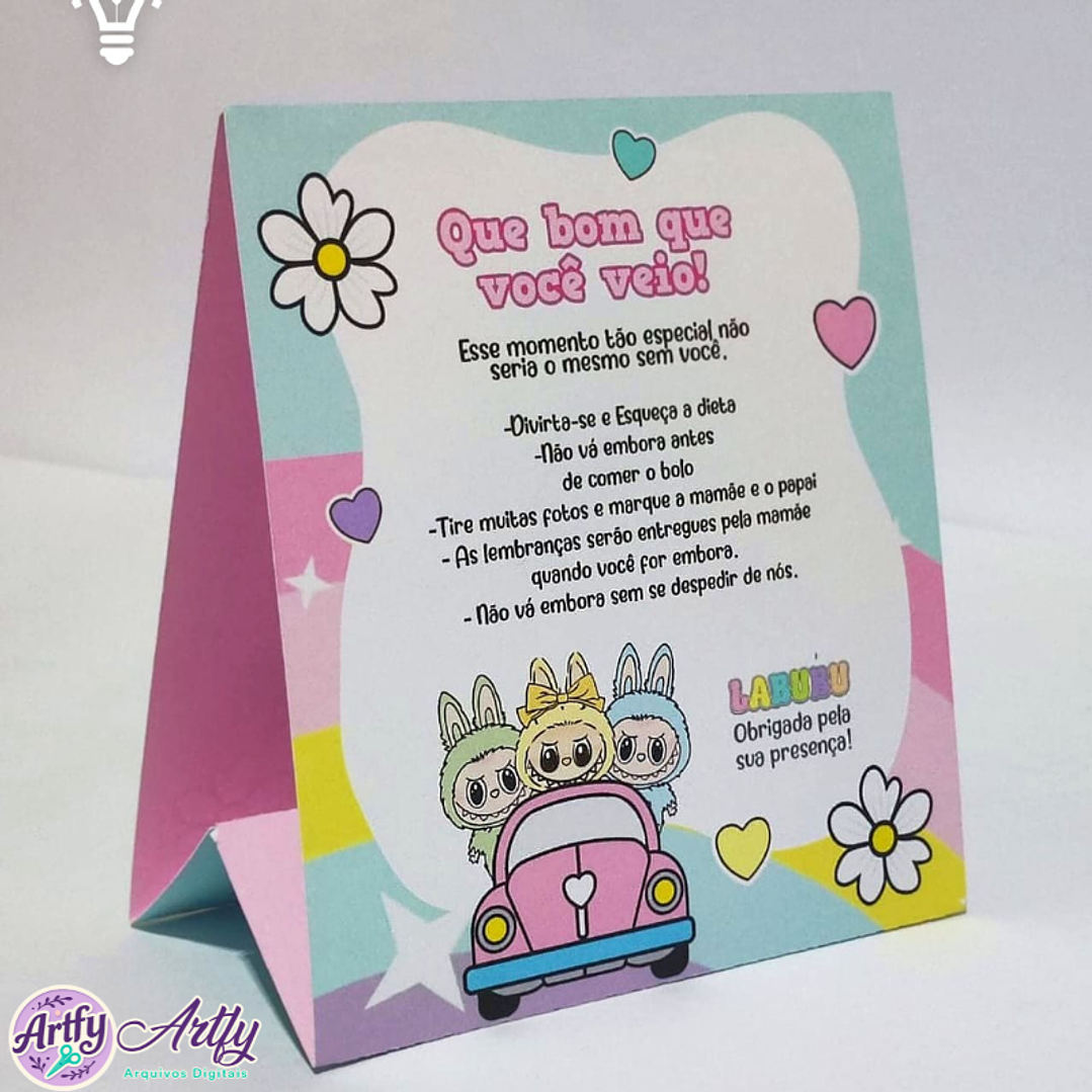 Placa de Mesa Labubu 1