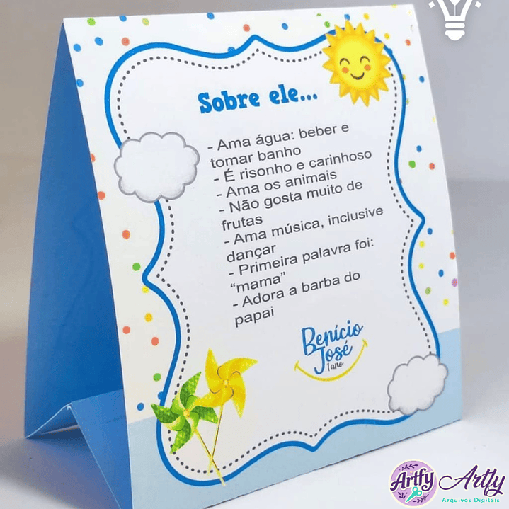 Placa de Mesa Toy Story 1