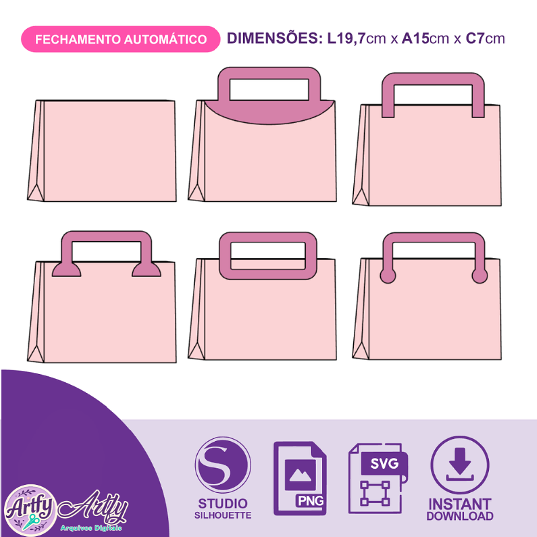 Sacola Laço Grande Laço Acetato 1