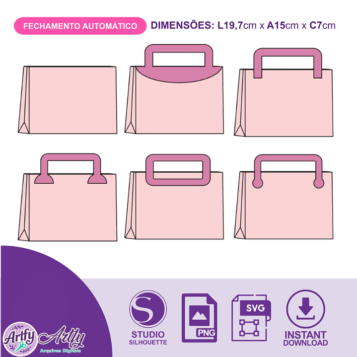 Sacola Laço Grande Laço Acetato 1