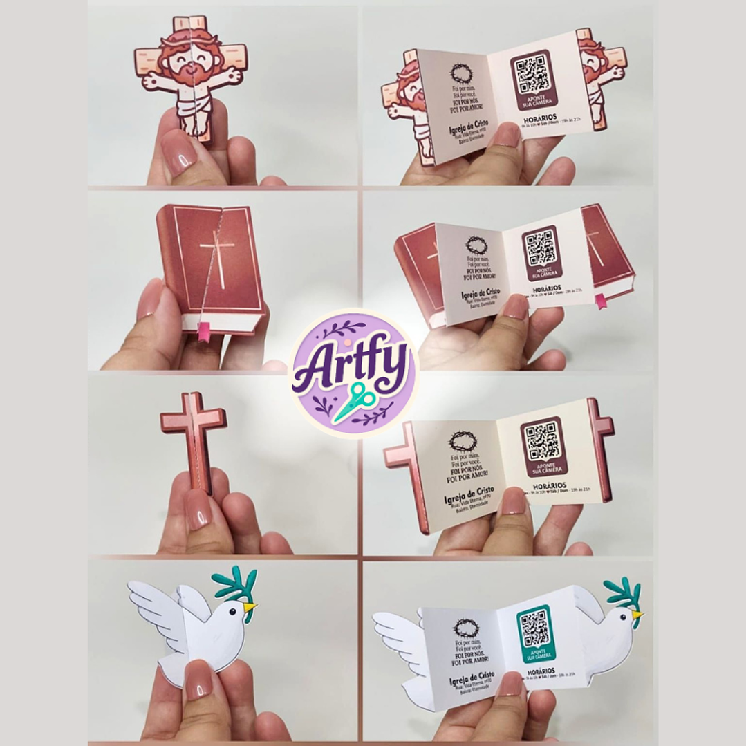 Card Retrovisor Cristão 1