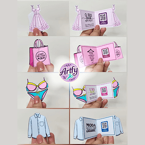 Card Retrovisor Loja de Roupa