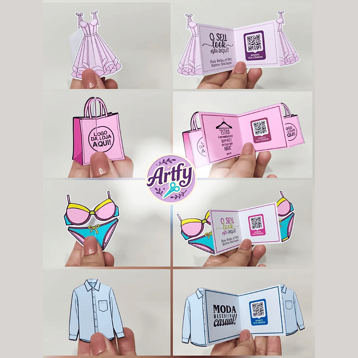 Card Retrovisor Loja de Roupa 1