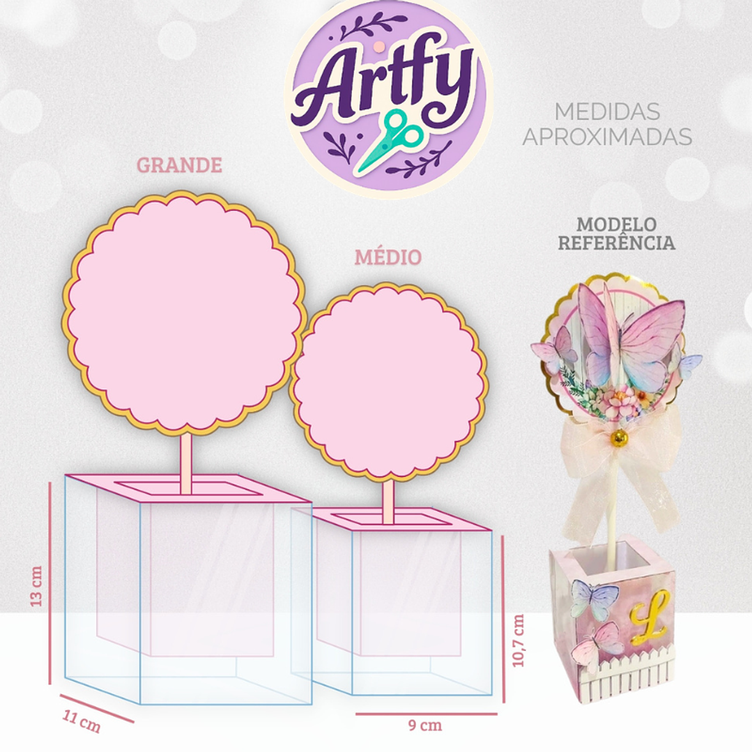 Mockup Centro de Mesa em Acetato 1