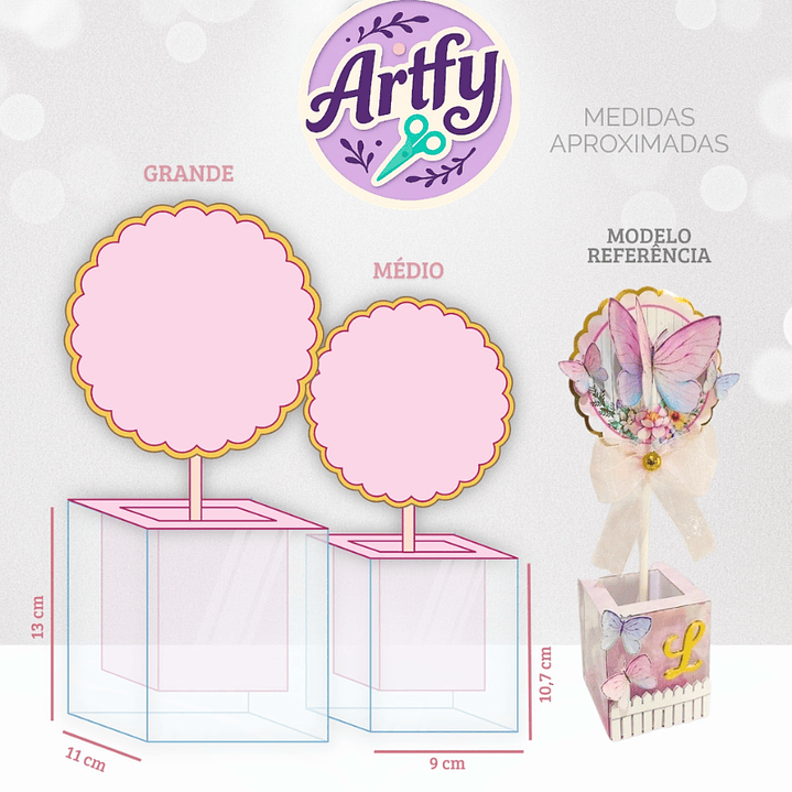 Mockup Centro de Mesa em Acetato 1