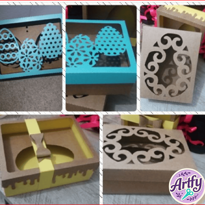 Caixa ovo de colher - Tampas Variadas 1