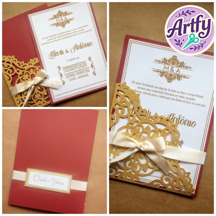 Convite Bodas de ouro 2 1