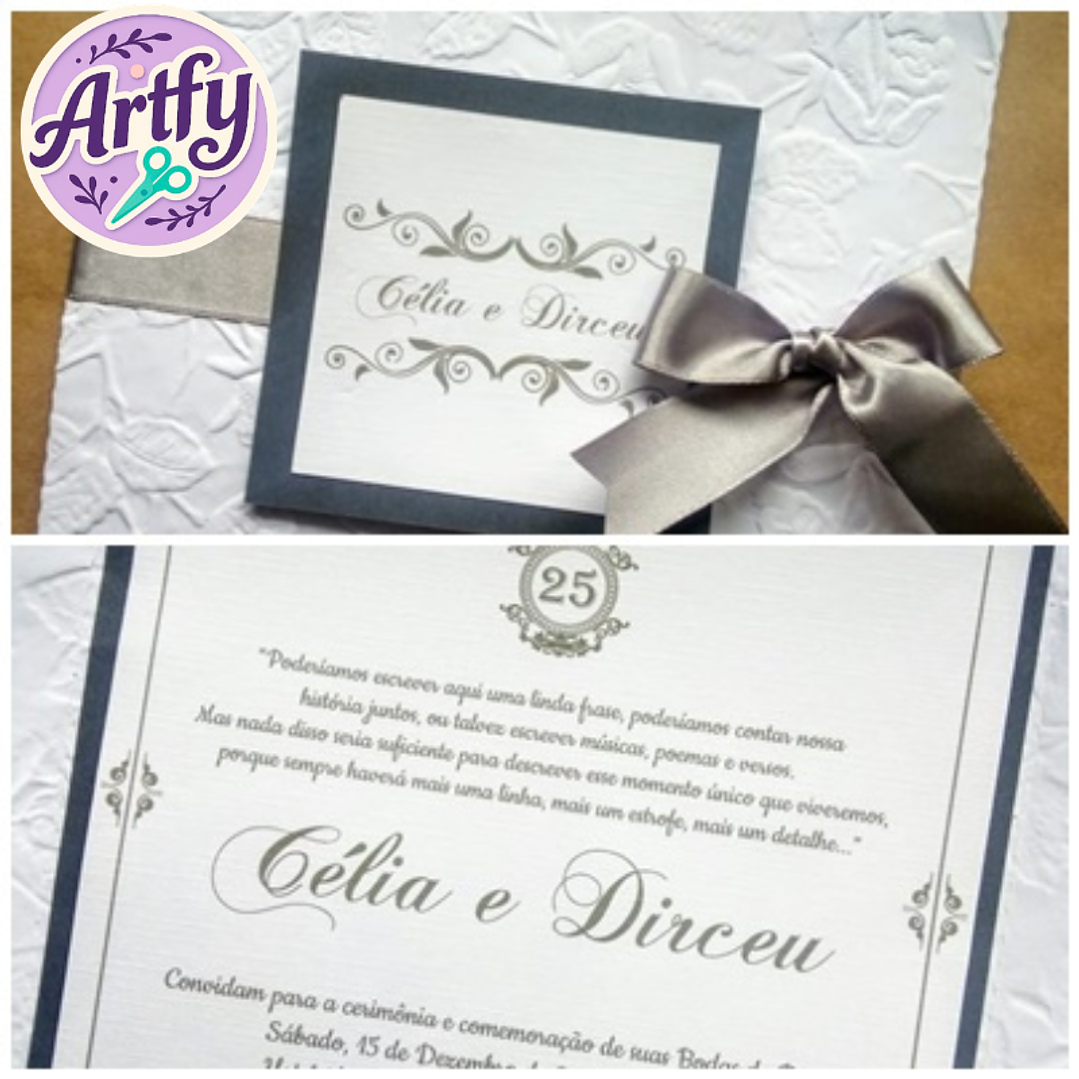 Convite Bodas de prata 1 1
