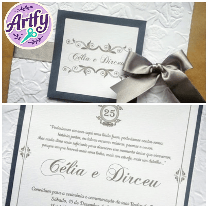 Convite Bodas de prata 1 1