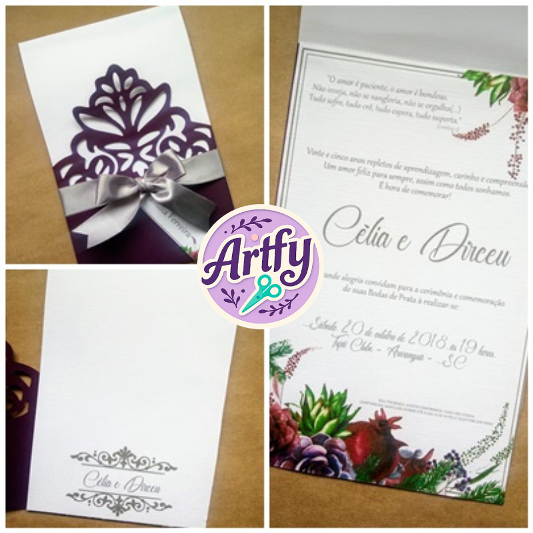 Convite Bodas de prata 2 1