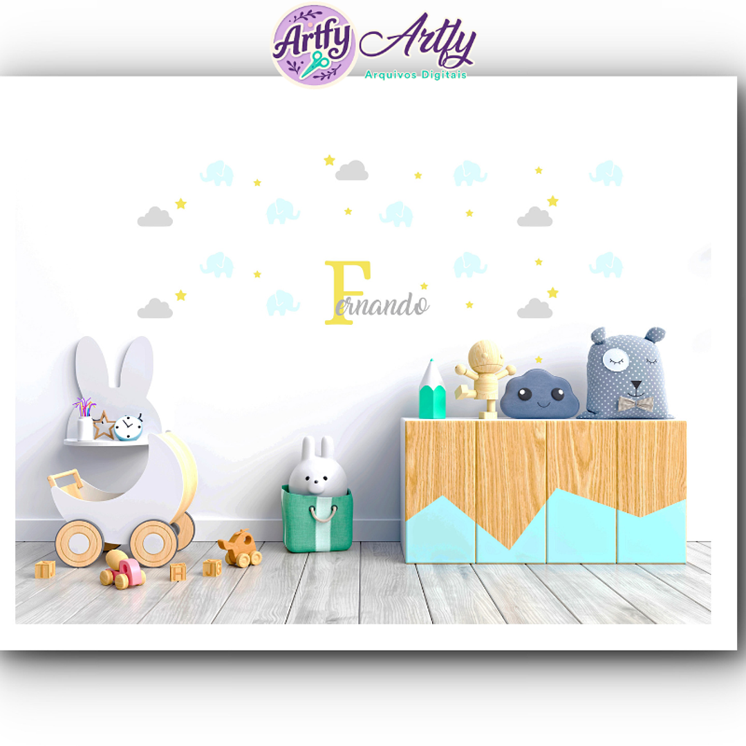 Kit Elefante - Decoração de parede 1