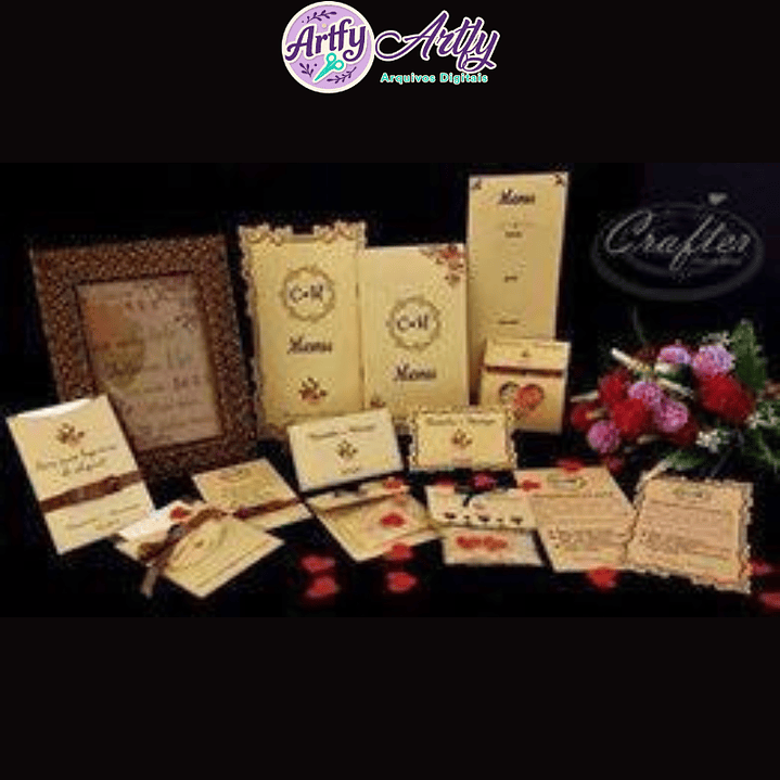 Kit Arquivos de Corte - K07 Casamento 1