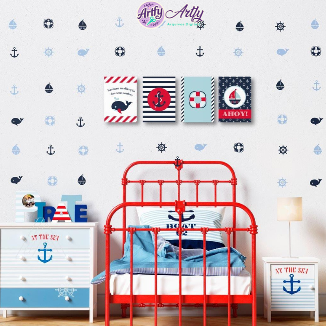 Kit Marinheiro - Decoração de parede 1