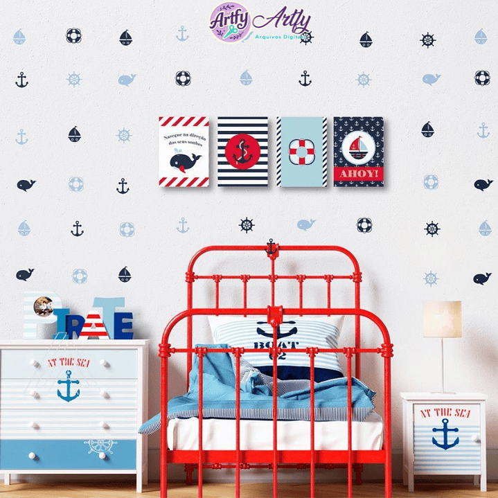 Kit Marinheiro - Decoração de parede 1