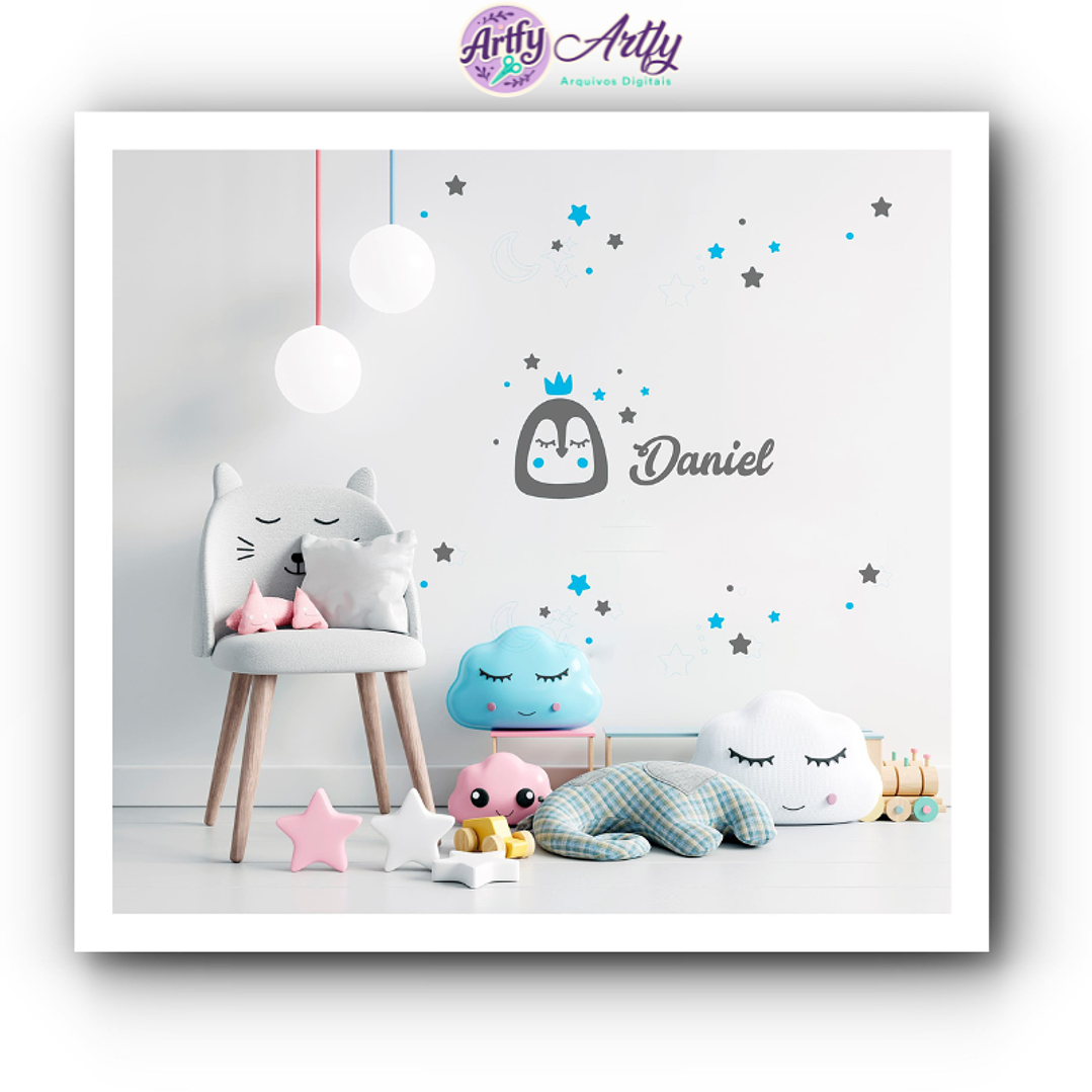 Kit Pinguim - Decoraçao de Parede 1
