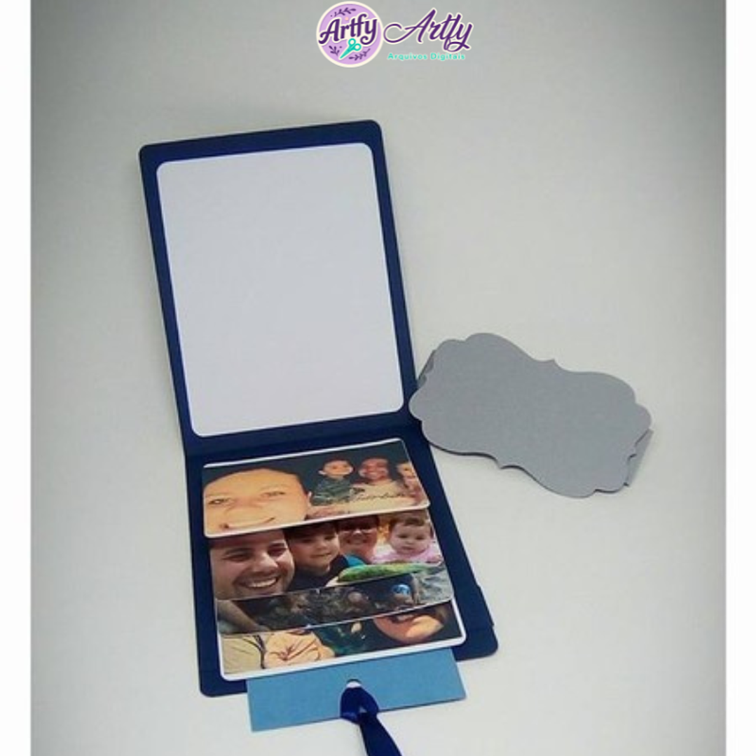 Base para convite cartão cascata 1