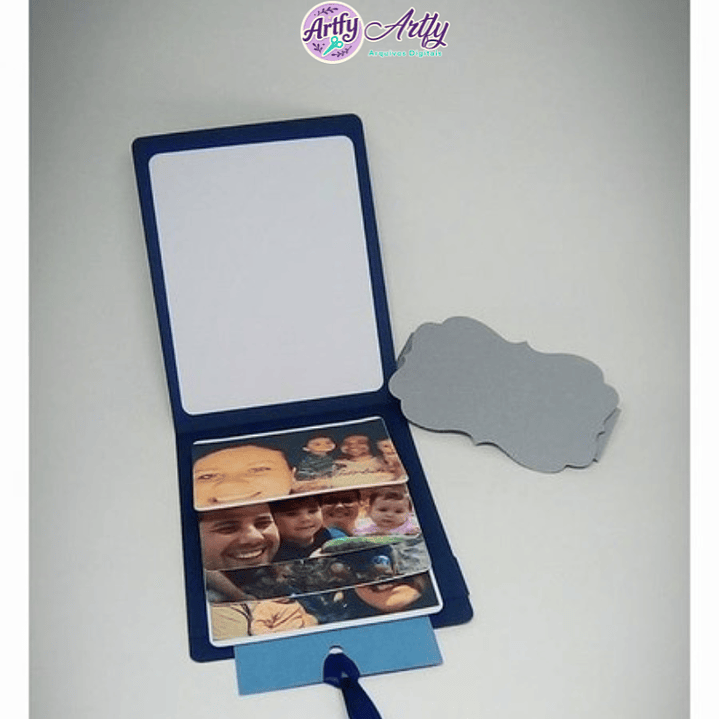 Base para convite cartão cascata 1