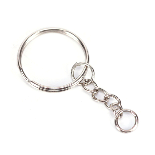 10 Argollas con Cadena para Llavero