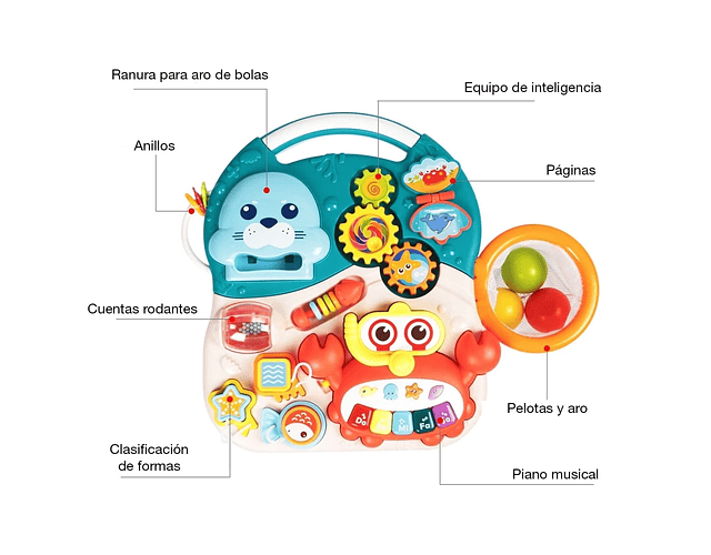 Andadera Musical para Bebé  3 en 1