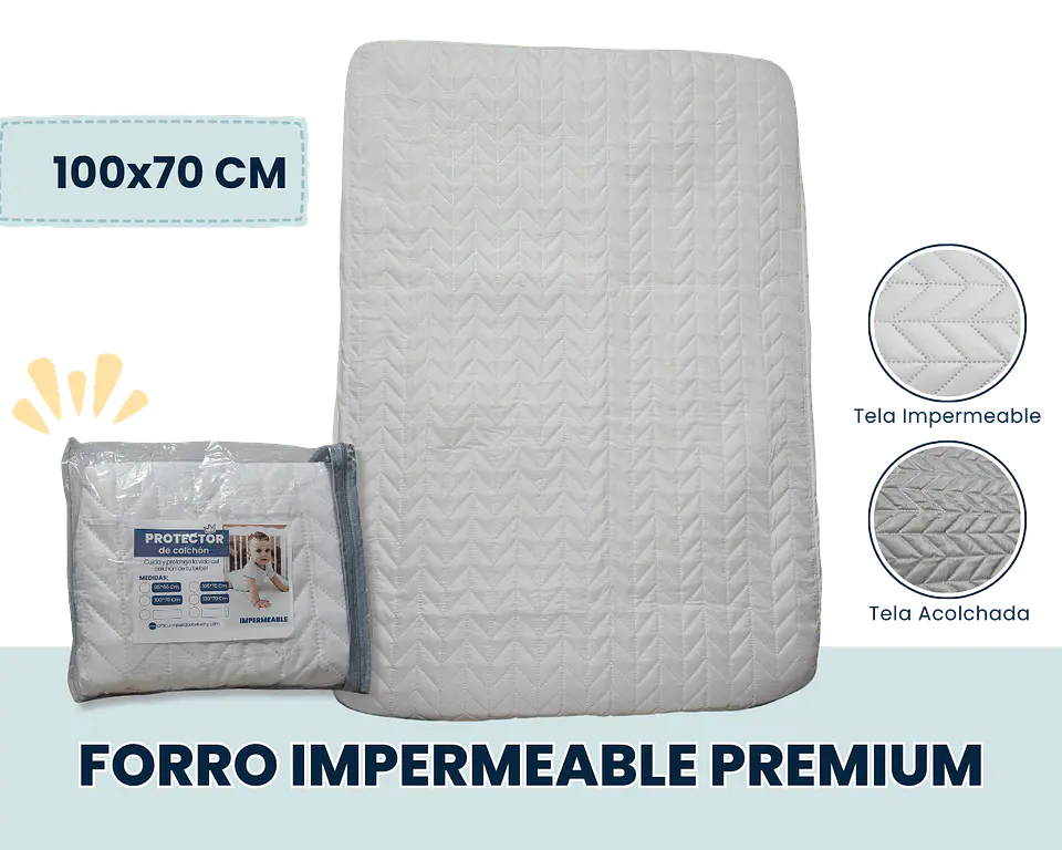 Forro  Impermeable para colchón 70x100CM 1