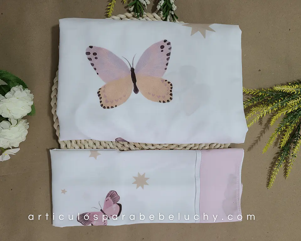 Sábanas para Bebé Niña  Personalizadas 8
