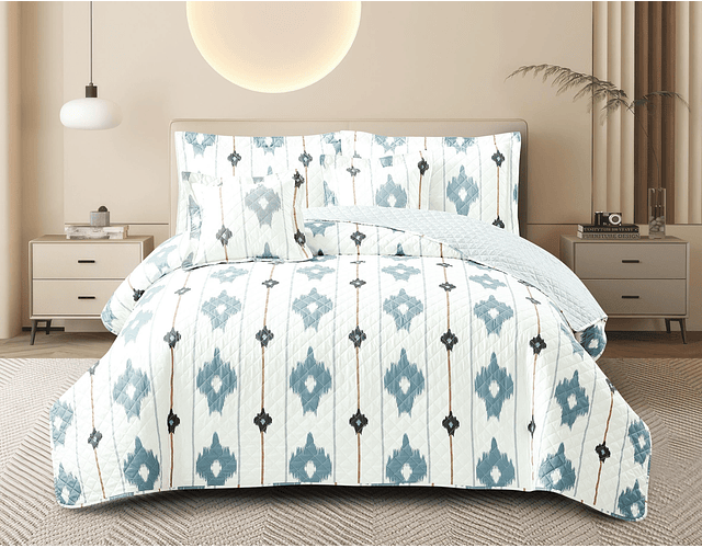 Colcha Europea Premium Estampada